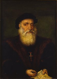 Portrait of Vasco da Gama, 1st Count of Vidigueira (c1469-1524), 1520s. Creator: Anonymous.