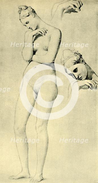 Studies for the figure of Stratonice, c1834-1840, (1943). Creator: Jean-Auguste-Dominique Ingres.
