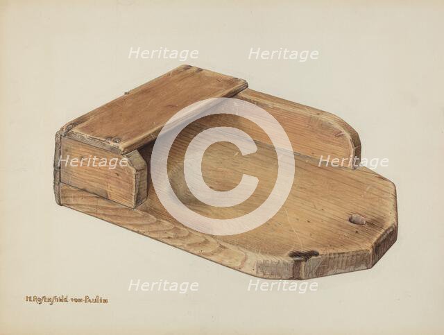 Scouring Board, c. 1940. Creator: M. Rosenshield-von-Paulin.