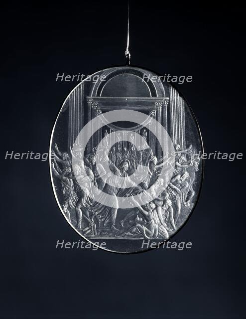 Christ Expelling the Moneychangers from the Temple, c. 1540/1549. Creator: Giovanni Bernardi.