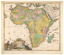 Map of Africa, c.1690. Creator: Carel Allard.