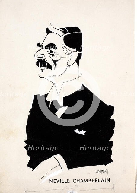 Neville Chamberlain, c1940. Creators: Central Office of Information, John Musgrave-Wood.