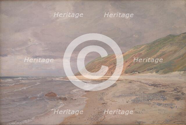 Tisvilde Beach - Gray weather, 1897. Creator: Joakim Skovgaard.