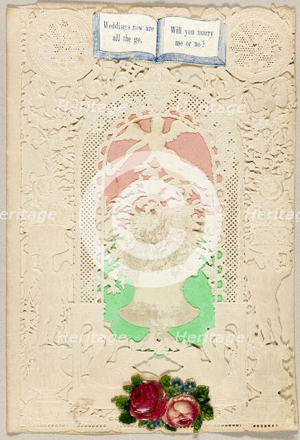 Weddings Now Are All the Go (valentine), 1855/60. Creator: Thomas Wood.