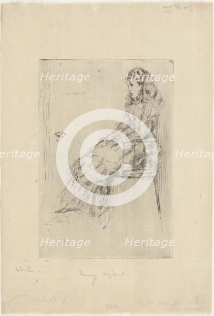 Fanny Leyland, 1873. Creator: James Abbott McNeill Whistler.