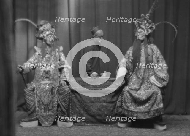 Scenes from the play called the Yellow Jacket by George C. Hazelton and Benrimo, 1913. Creator: Arnold Genthe.
