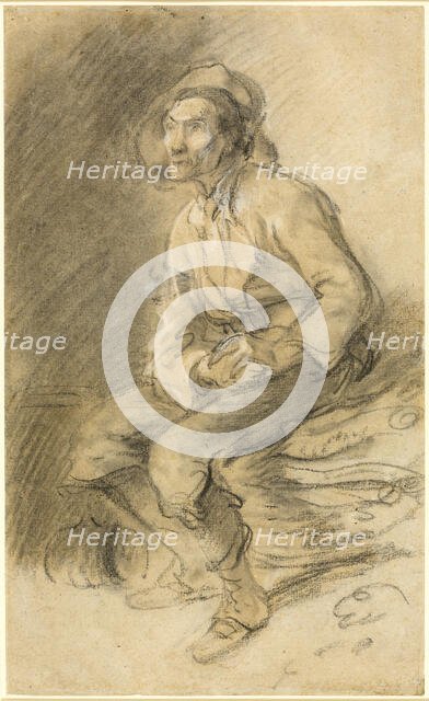 A Woodman Seated on a Bundle of Faggots, 1787. Creator: Thomas Gainsborough.