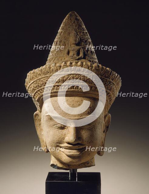 Head of Avalokiteshvara, Mid-12th century or later. Creator: Unknown.