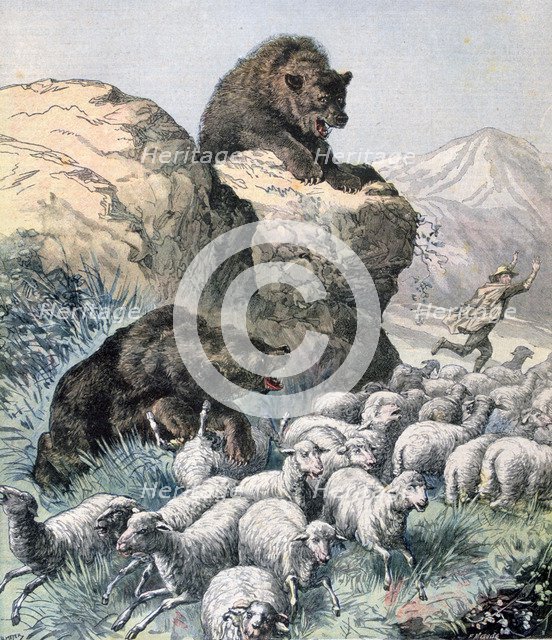 Bears of the Cagyre, 1891.  Creator: F Meaulle.