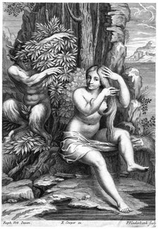 Pan and Syrinx. Artist: P Vanderbank