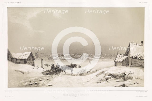 View of Mozhaysk on January 31, 1840, 1842. Creator: Adam, Jean-Victor Vincent (1801-1867).