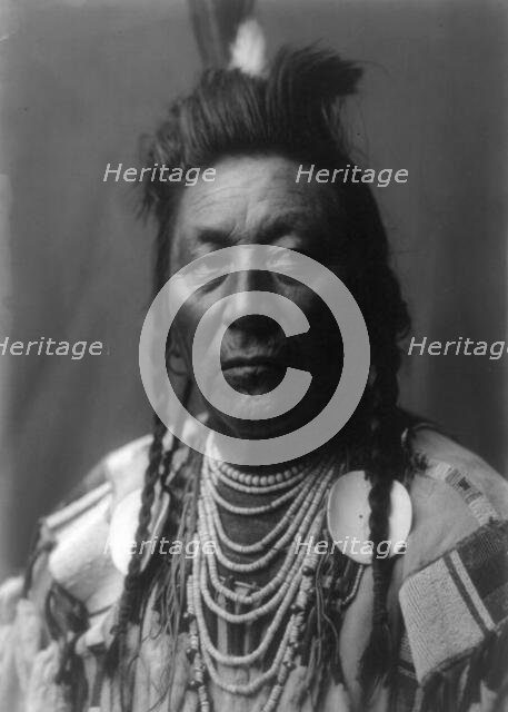 Plenty Coups [A], Apsaroke, c1908. Creator: Edward Sheriff Curtis.