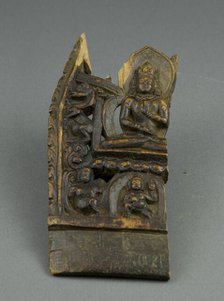 Fragment Depicting a Tathaghata, 12th century. Creator: Unknown.