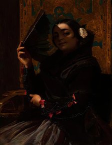 Una Maja Bonita, 1856. Creator: John Phillip.