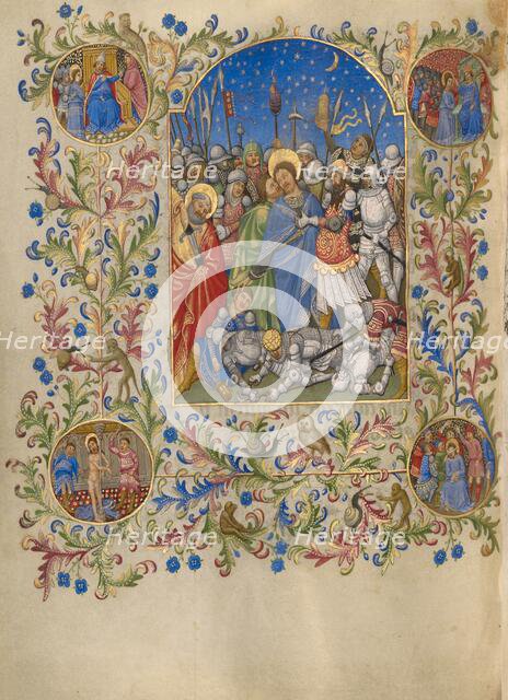 The Betrayal of Christ; Book of Hours, about 1420. Creator: Spitz Master.