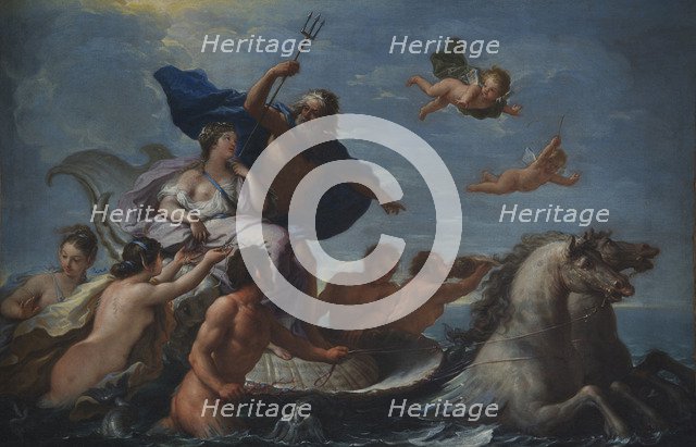 Triumph of Neptune and Amphitrite. Artist: De Matteis, Paolo (1662-1728)