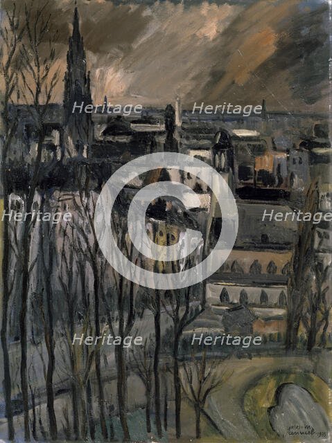 'Rue Montagne de la Cour', 1933.  Creator: Jules-Marie Canneel.