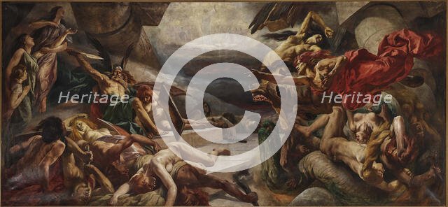 Valhalla's Downfall. Creator: Roeber (Röber), Fritz (Friedrich) (1851-1924).