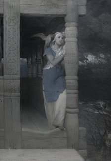 Ingeborg's lament (from Frithiof's saga), 1880s. Creator: Johan August Malmström.