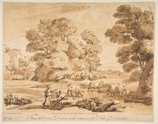 Landscape with Shepherd and Shepherdess, 1776. Creator: Richard Earlom.