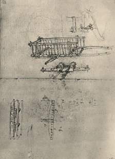'Studies of a Cart, Etc.', c1480 (1945). Artist: Leonardo da Vinci.