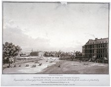 South-west view of Horse Guards, Westminster, London, 1809.                                      Artist: William Fellows