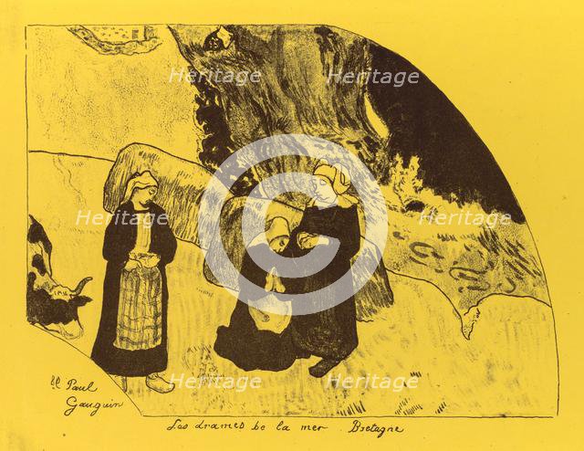 Volpini Suite: Dramas of the Sea: Brittany (Les Drames de la Mer, Bretagne), 1889. Creator: Paul Gauguin (French, 1848-1903).