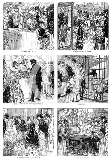 Sketches in the International Exhibition, 1871. Creator: Unknown.