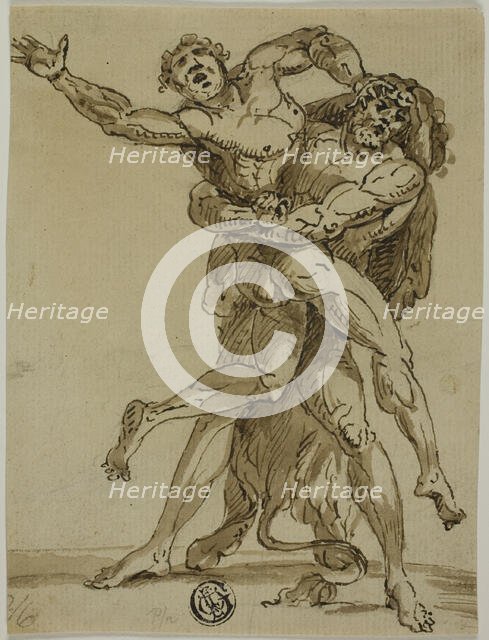 Hercules and Antaeus, n.d. Creator: Unknown.