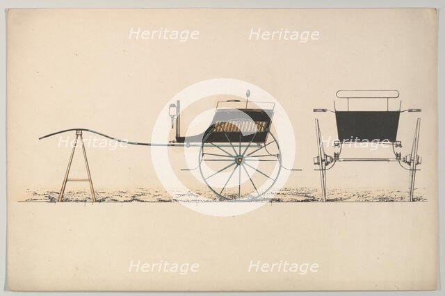 Design for Village Cart, 1850-74. Creator: Unknown.