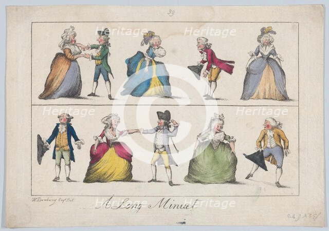A Long Minuet, 1787. Creator: Unknown.
