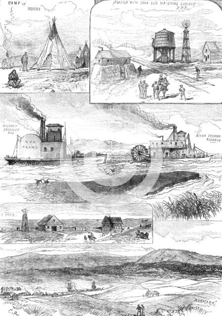 The Far West of America: sketches in the Dakota Territory, 1881. Creator: Unknown.