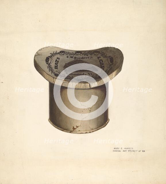 Hat Box, c. 1939. Creator: Mary E Humes.