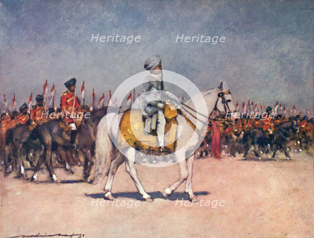 'His Highness the Maharaja of Patiala', 1903. Artist: Mortimer L Menpes.