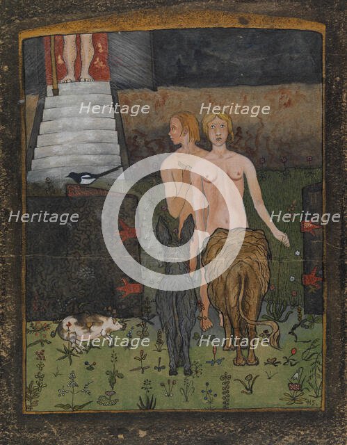 Adam and Eve, 1895. Creator: Hugo Simberg.