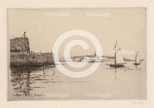 Saint-Malo Viewed from Dinard (Saint-Malo vu de Dinard), 1914. Creator: Eugène Bejot (French, 1867-1931).