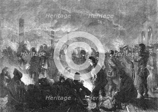 French prisoners at the Orleans railway station, 1871. Creator: Unknown.