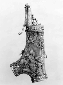 Powder Flask, German, Nuremberg, ca. 1610. Creator: Jeremias Ritter.