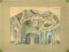 Stage design for the opera Tosca by Giacomo Puccini, 1899. Creator: Hohenstein, Adolfo (1854-1928).