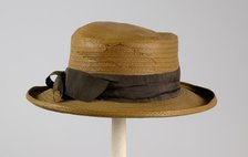 Sailor hat, American, ca. 1860. Creator: Unknown.