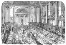 Messrs Cope's Christmas entertainment to their workpeople at St. George's Hall, Liverpool, 1864. Creator: Unknown.