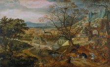 Landscape with Village: "Autumn", c1600. Creator: Jacob Savery I.
