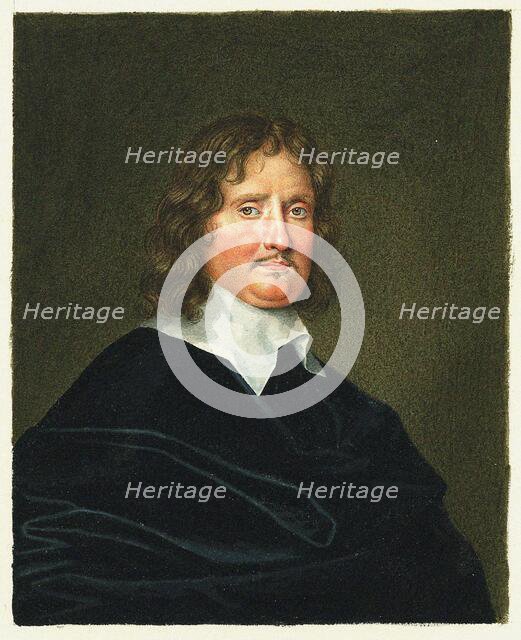 Portrait of the composer Henry Lawes (1595-1662), . Creator: Harding, George Perfect (1781-1853).