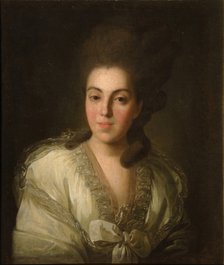 Portrait of Countess Anna Alexandrovna Golitsyna (1739-1816), née Baroness Stroganova, 1777. Artist: Rokotov, Fyodor Stepanovich (1735-1808)