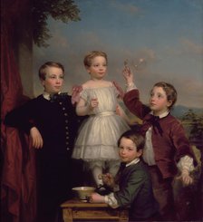 Portrait of Children (image 2 of 2), 1853. Creator: George Augustus Baker.