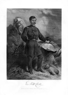 General GB McClellan, American Civil War major general, 1862-1867.Artist: Felix Octavius Carr Darley