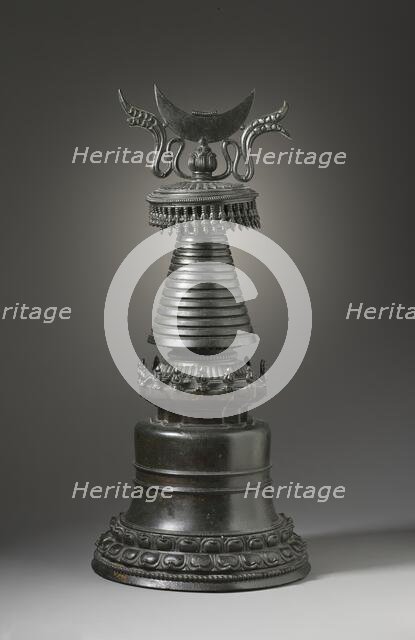 Reliquary Stupa (Chöten), Late 14th-early 15th century. Creator: Unknown.