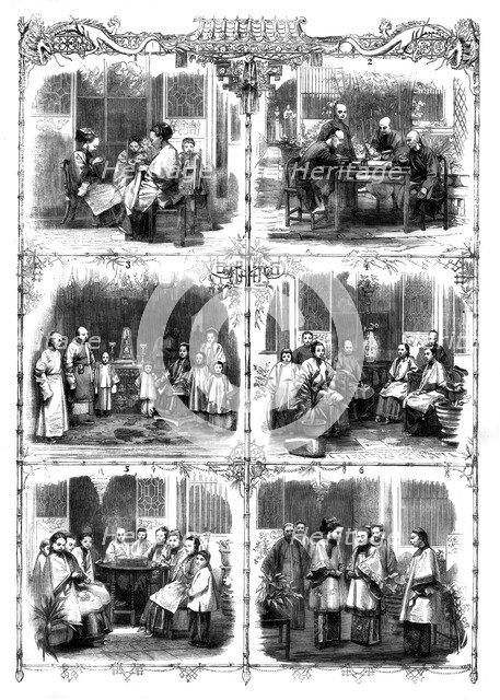 Domestic Life in China, 1861.Artist: W Thomas