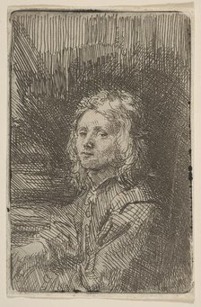 Young Man, Half-Length, 1620-69. Creator: Workshop of Rembrandt (Rembrandt van Rijn) (Dutch, Leiden 1606-1669 Amsterdam).