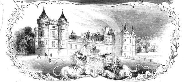 Palace of Holyrood, with the Ancient Regalia of Scotland, 1842. Creator: Stephen Sly.